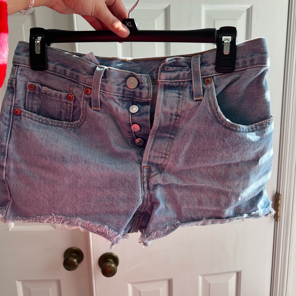 Levi's Light Blue Jean Shorts